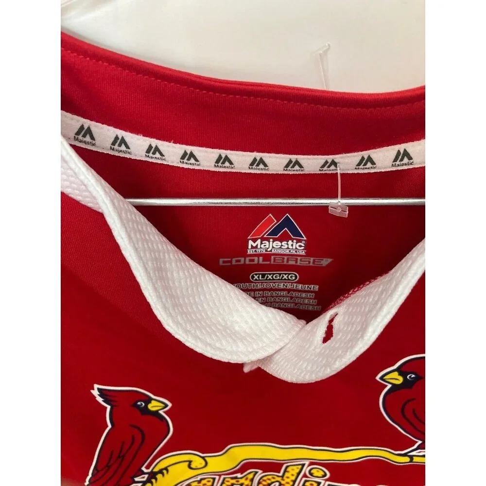 New‎ Without Tags Youth Size Xl Majestic St Louis Cardinals Baseball Jersey